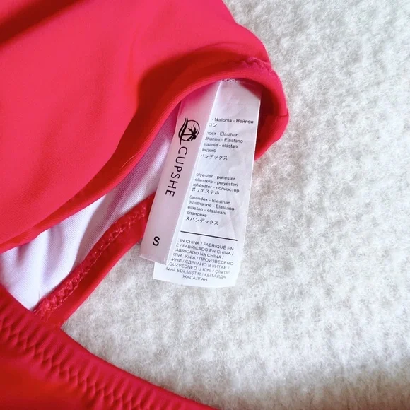 SOLD Classic Red Cupshe one piece - Picture 3 of 5